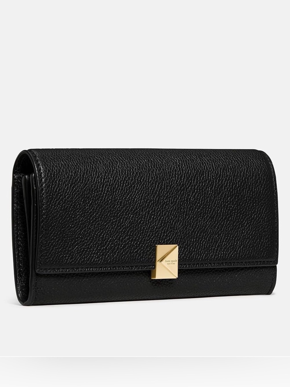 kate spade new york Deco Pebbled Leather Large Flap Wallet